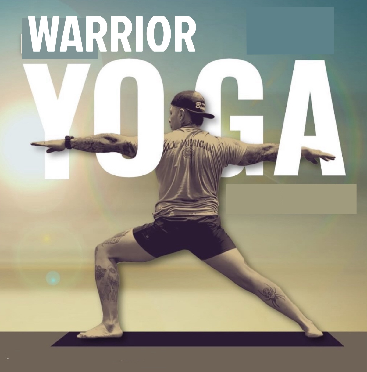SGM Jose Casillas in Warrior Yoga pose